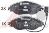 A.B.S. 37872S Brake Pad Set, disc brake